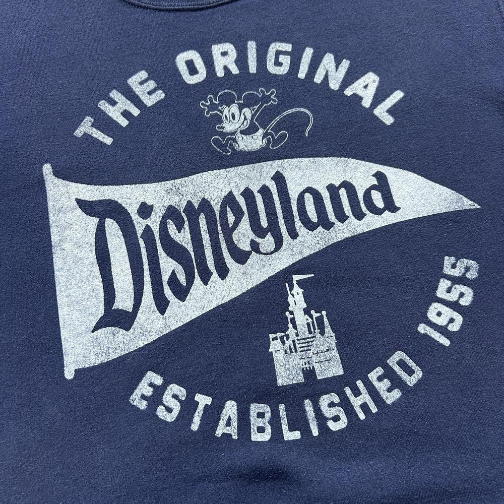 VTG Disneyland Small 1955 Original Park Navy Crewneck Sweatshirt - Picture 2 of 9